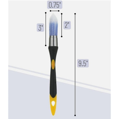 Bates Choice Pro - Trimmer Brush - 0.75 Inch Edger Painting Tool - Yellow-Black
