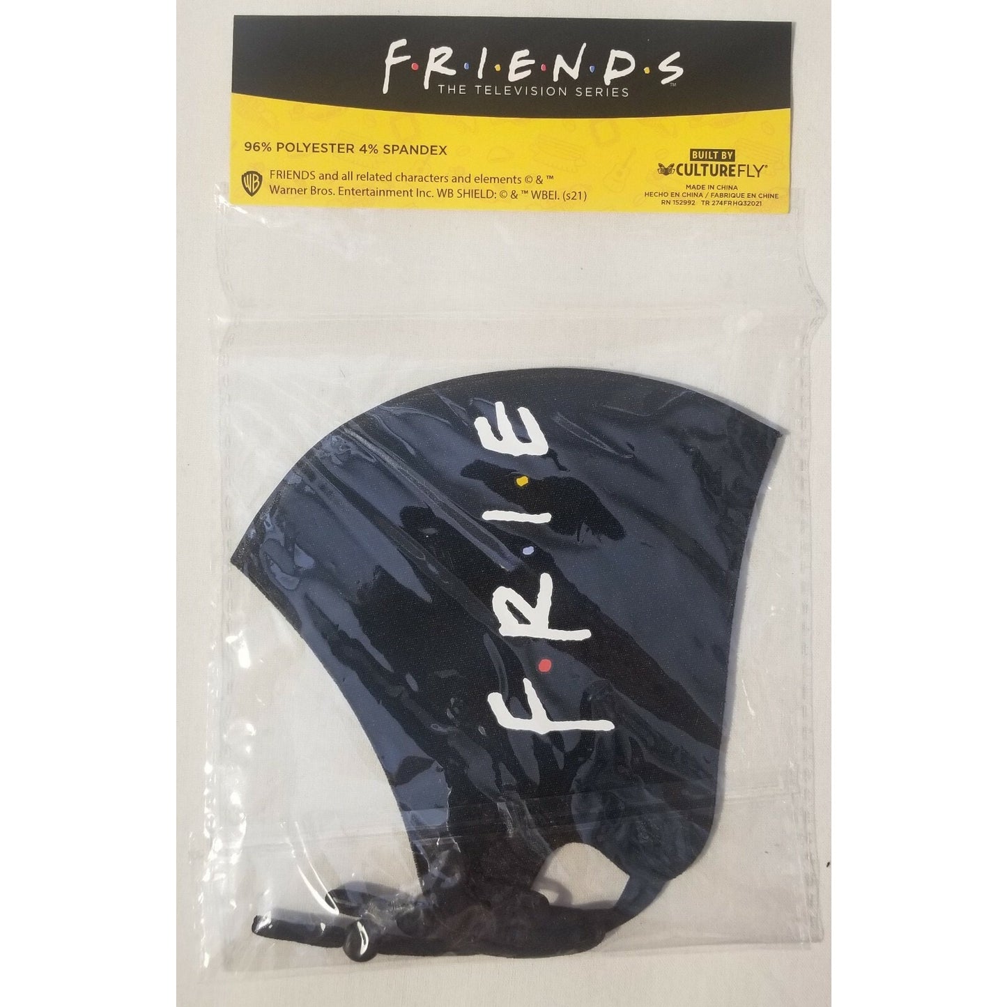 FRIENDS TV Series Logo -Face Mask - Washable Reusable - Brand New Black
