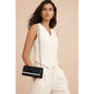 Clutch Purse - Pre-owned.  In great shape.  Shiny black with silver bar