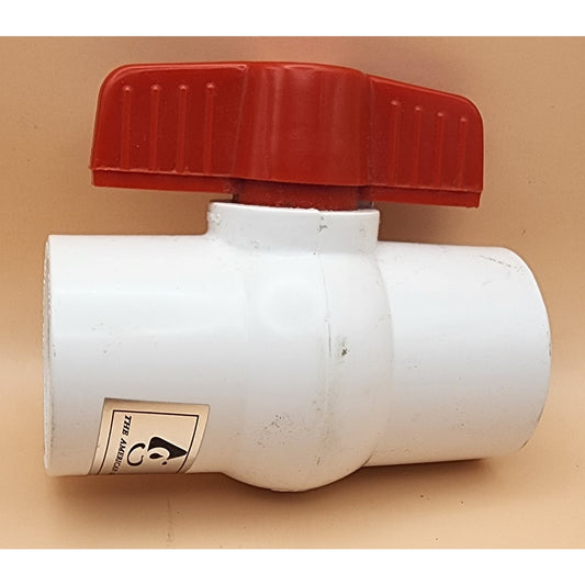 Lot of 2 - American Granby Co - PVC Ball Valve - 1-1/2" Slip - 150psi - 910-121