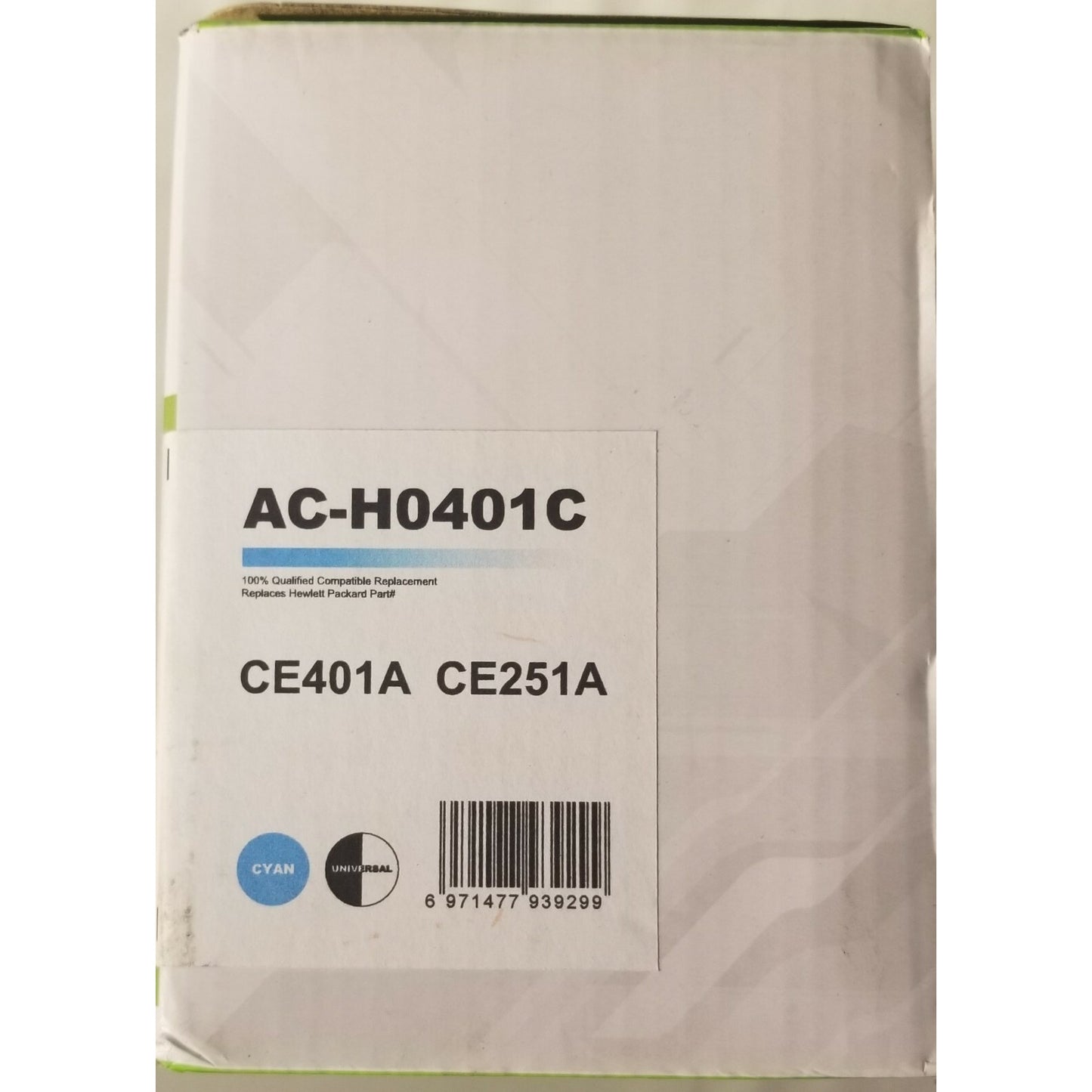 PREMIUM AC-H0401C Compatible Toner Cart. Replaces CE401A and CE251A - CYAN