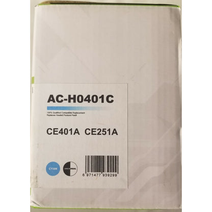PREMIUM AC-H0401C Compatible Toner Cart. Replaces CE401A and CE251A - CYAN