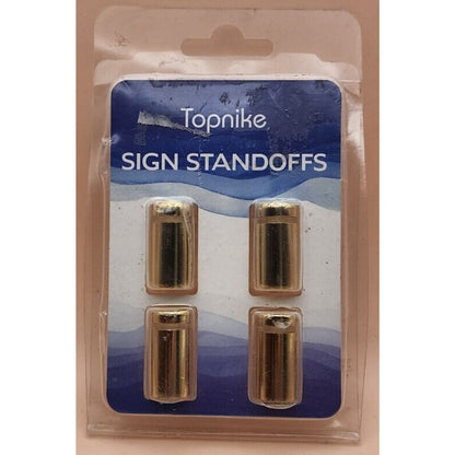 Sign Standoffs, 3/4" - Gold Color - Topnike - CN-1319-BG - Pkg of 4