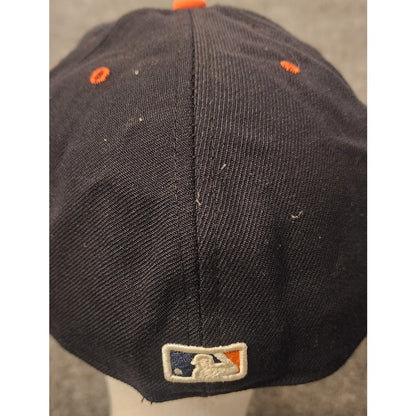 Chicago Cubs New Era 59FIFTY Fitted Hat Cap Size 7 5/8 Navy Blue Orange NFL