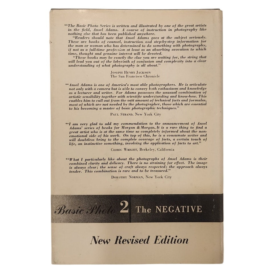 Ansel Adams – The Negative (Basic Photo 2) Hardcover Morgan & Morgan