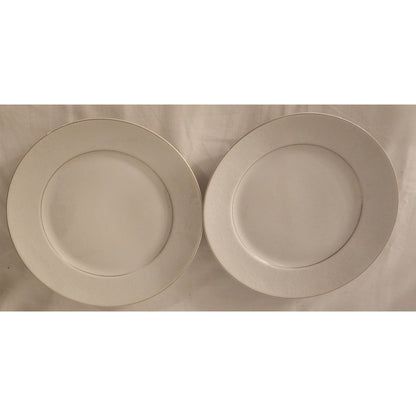 Rosenthal Aida White Velvet Salad Plates Set of 2 – Gold Trim