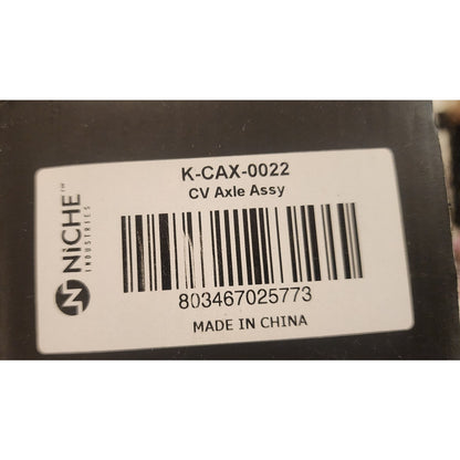 NICHE Front CV Axle Assembly K-CAX-0022 Fits Polaris Ranger 500 700 Sportsman NIB