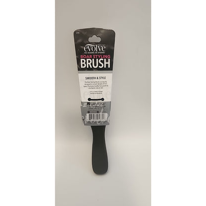 Firstline - Evolve - Boar Styling Brush - Smooth & Style - Dark Handle - NEW