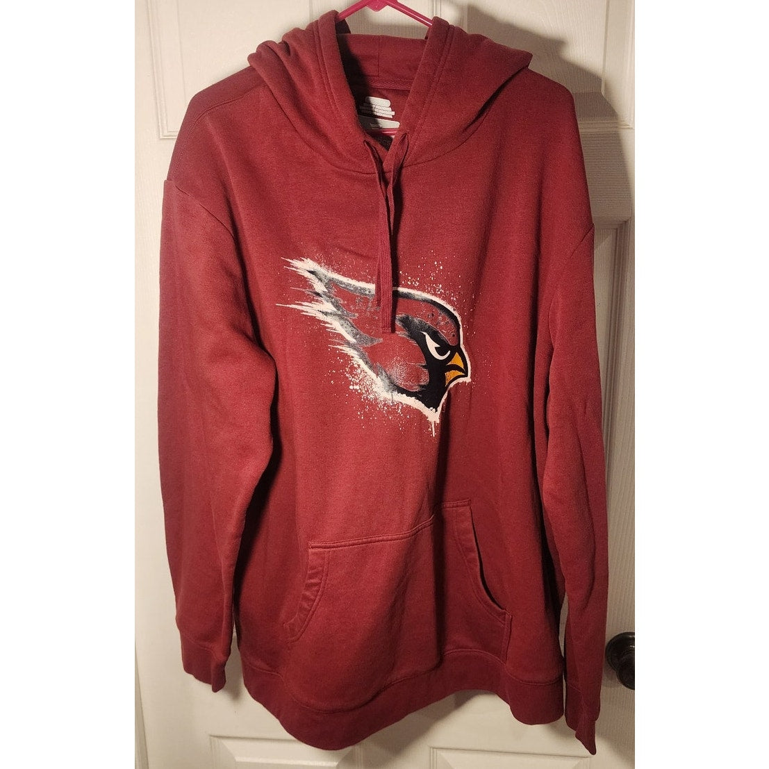 Fanatics Arizona Cardinals Mens 3XL Dark Red Pullover Hoodie Sweatshirt NFL