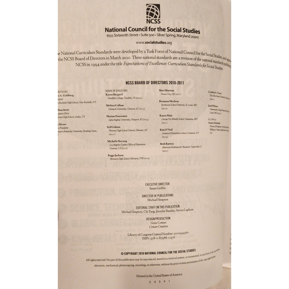 National Curriculum Standards for Social Studies NCSS Bulletin 111 Paperback