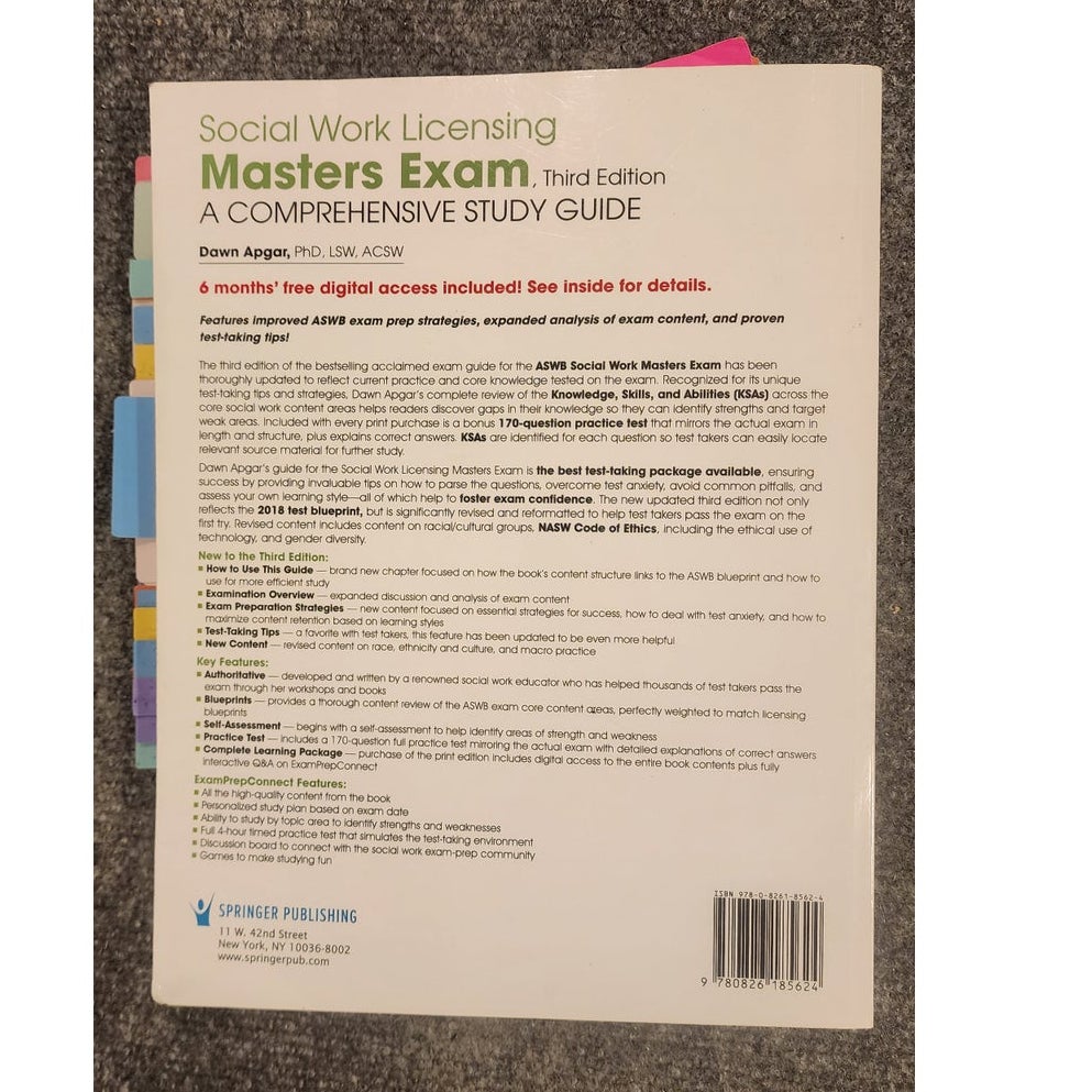 Social Work Licensing Masters Exam Guide Dawn Apgar 3rd Edition