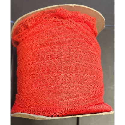 300+ Yards - RED Lace Trim - 1/2" - Native Textiles - #22250 - Red- web 208501