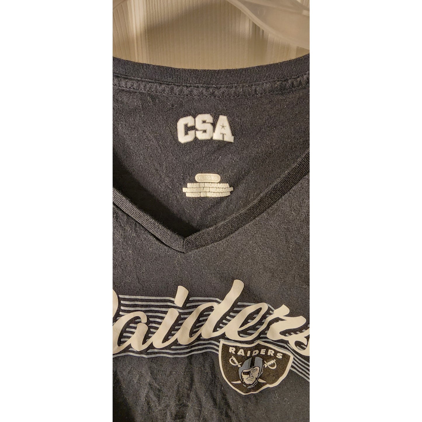 Las Vegas Raiders Women’s T‑Shirt – CSA – XL – Good Condition