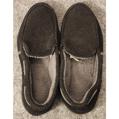 Dearfoams Mens House Slippers Slip On Clogs Shoes Size Large 11-12 Black