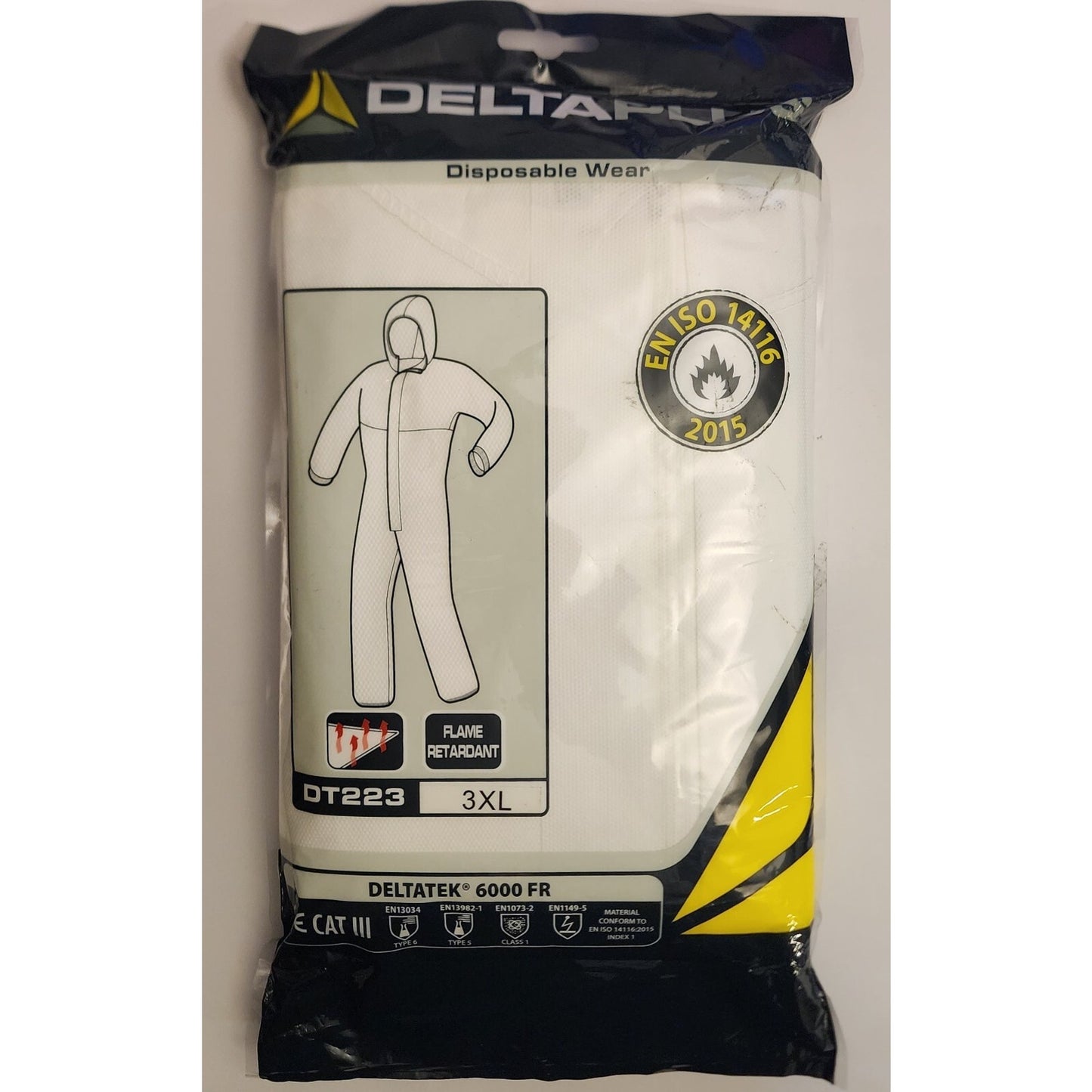 DeltaPlus - DT223 - Diposable Coverall - DeltaTek 6000 FR- 3XL - Flame Retardant
