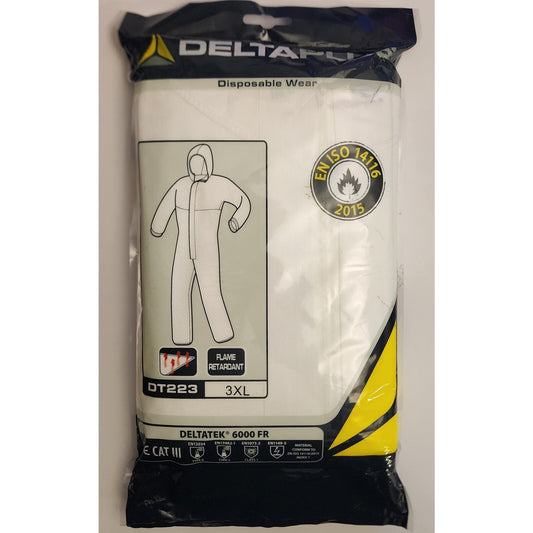 DeltaPlus - DT223 - Diposable Coverall - DeltaTek 6000 FR- 3XL - Flame Retardant