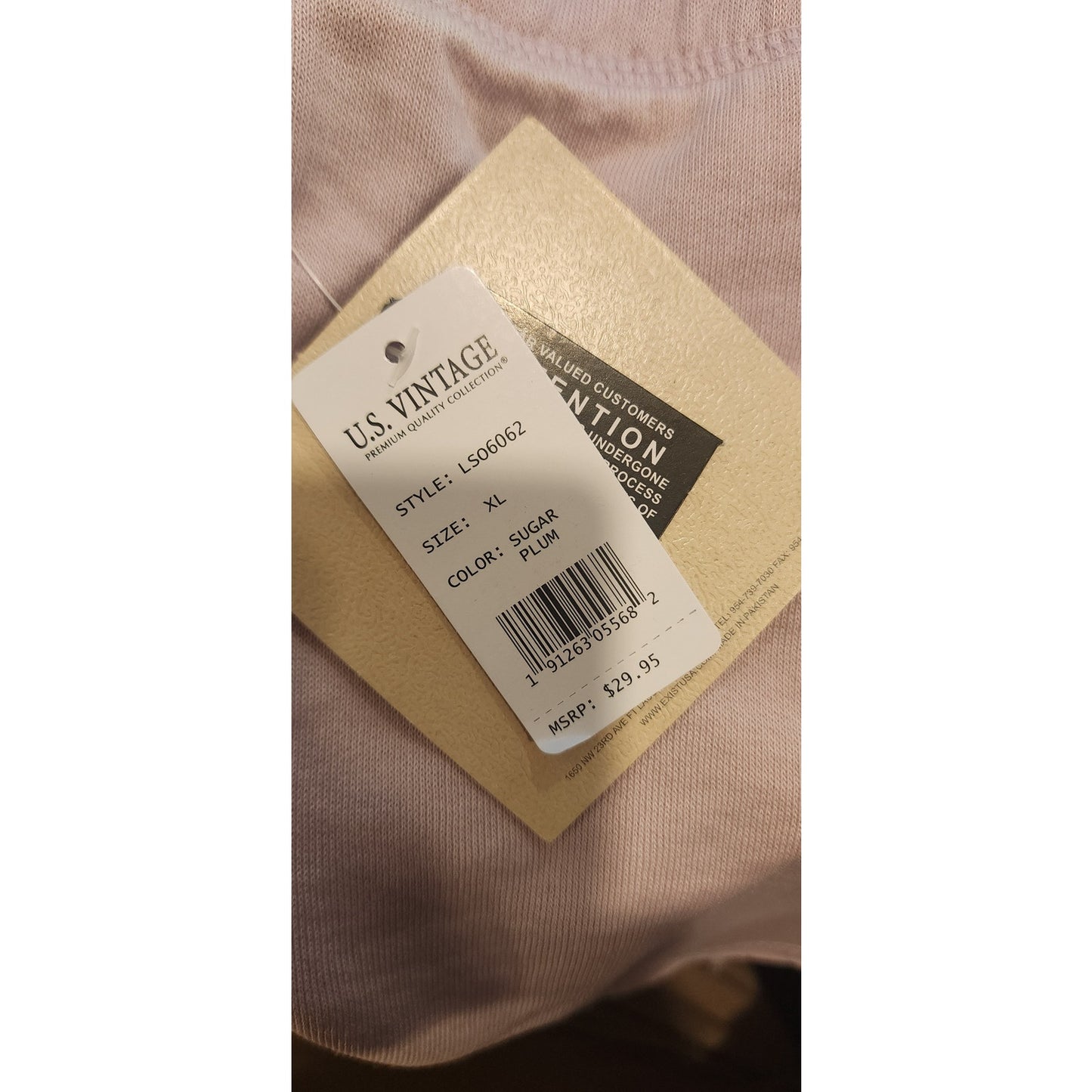 NWT US Vintage Premium Quality Collection Shorts "XL" Sugar Plum Purple Tagged