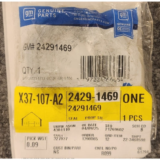 New Genuine OEM GM Transmission Output Shaft Flange Seal 24291469