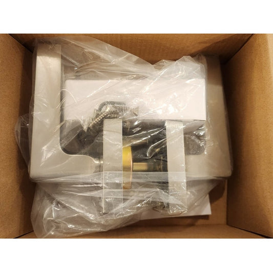 Sure-Loc Hardware Basel Square Passage Door Lever Satin Nickel NIB