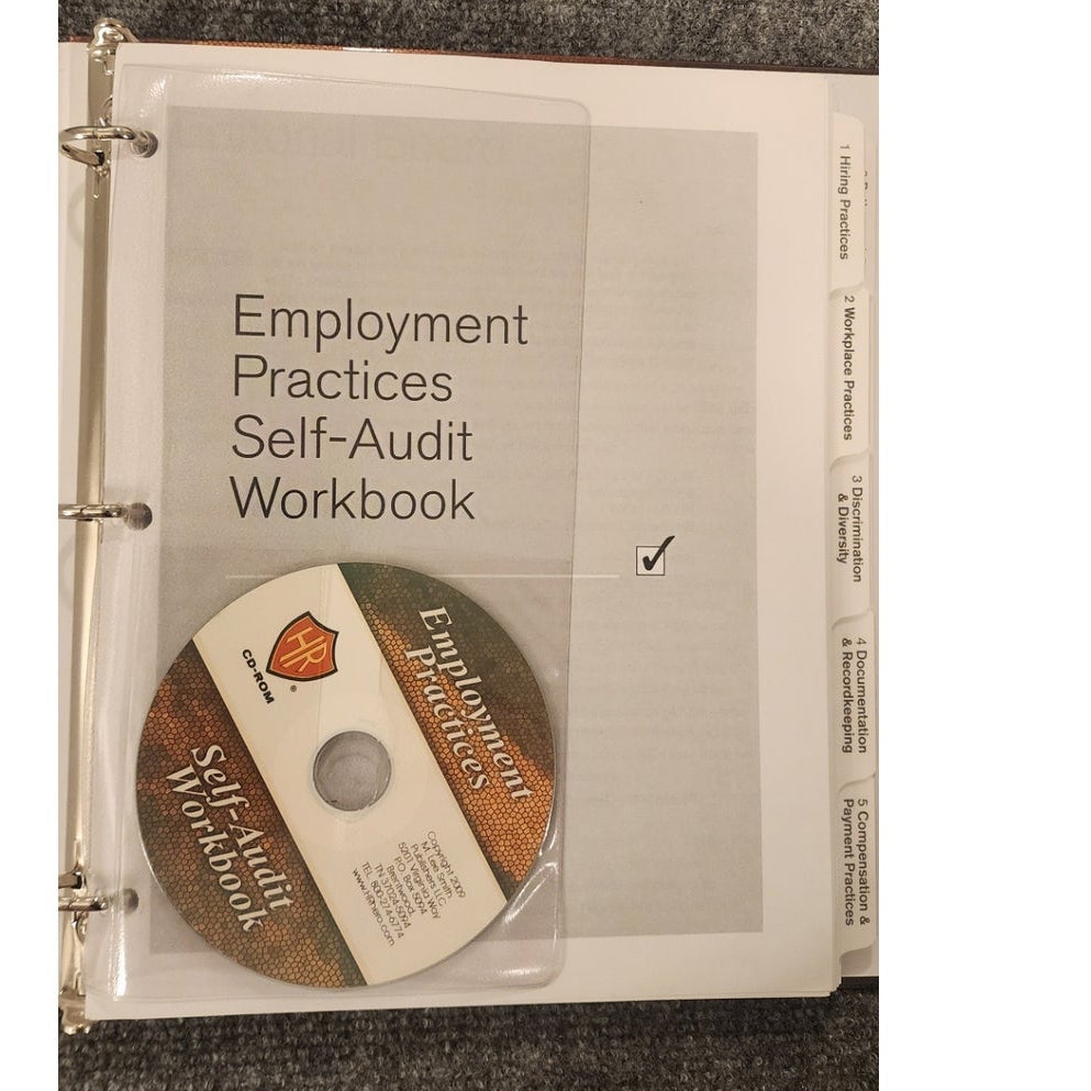 Employment Practices Self-Audit Workbook 2nd Ed M. Lee Smith HR CD-ROM