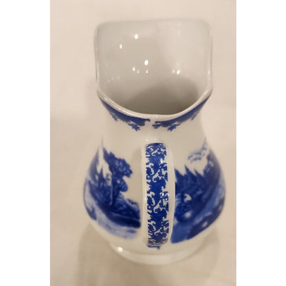 Flow Blue Mini Pitcher 4" Tall – Vintage Unmarked