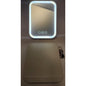 White Folding Lighted Makeup Mirror with 3 Color Light Modes USB Rechargeable