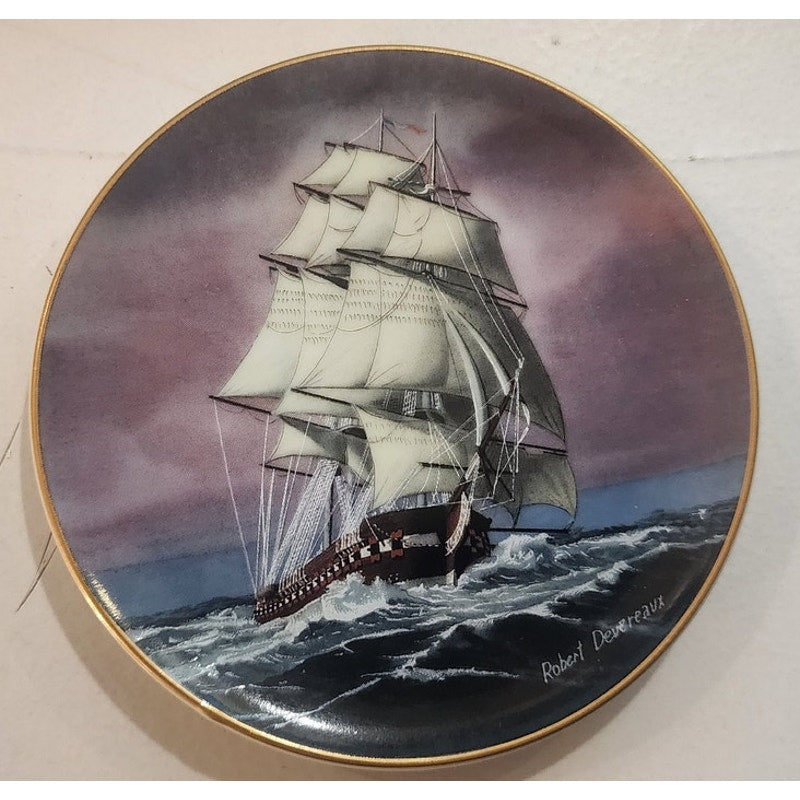 Danbury Mint Great American Sailing Ships Miniature Plate CONSTITUTION Japan
