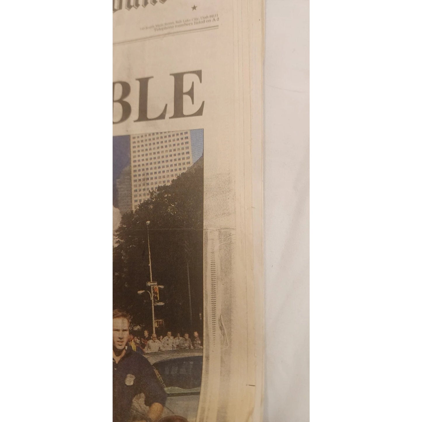 9/11 newspapers - Salt Lake Tribune and Provo Daily Herald 9/12/2001 -