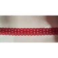 Vintage Wrights 7/8" Red Woven Edge Trim Ribbon Spool 300+ Yds Sewing Bulk Craft