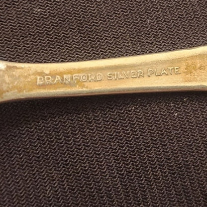 Vintage 1930s Mickey Mouse Branford Silverplate Spoon Vertical Letters 5.5 In