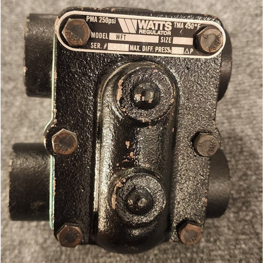 Watts WFT 3/4" Float & Thermostatic Steam Trap PMA 250 PSI Max Diff 30 Delta P
