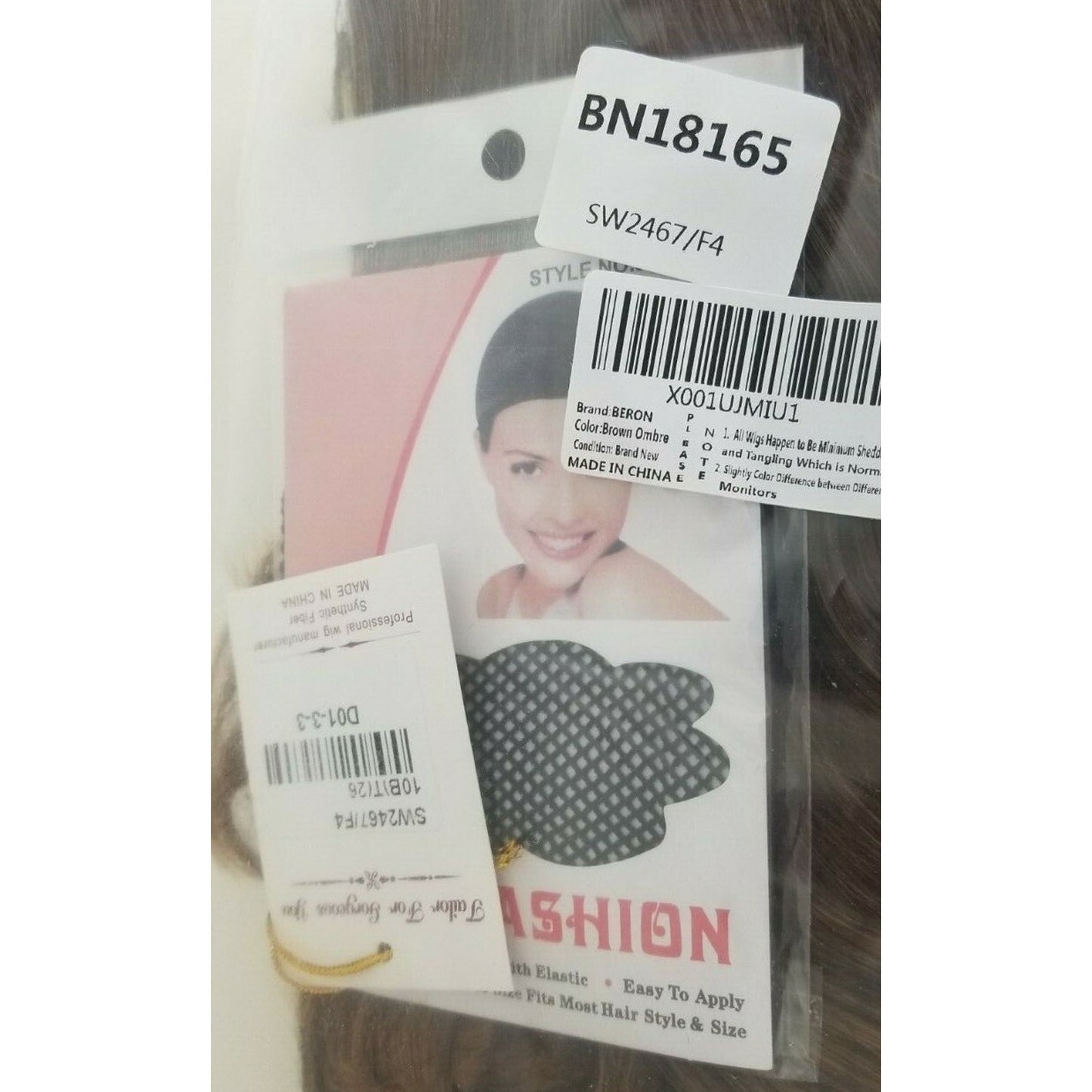 BERON 14" Women/Girls Brown Wig - with wave ... New with tags