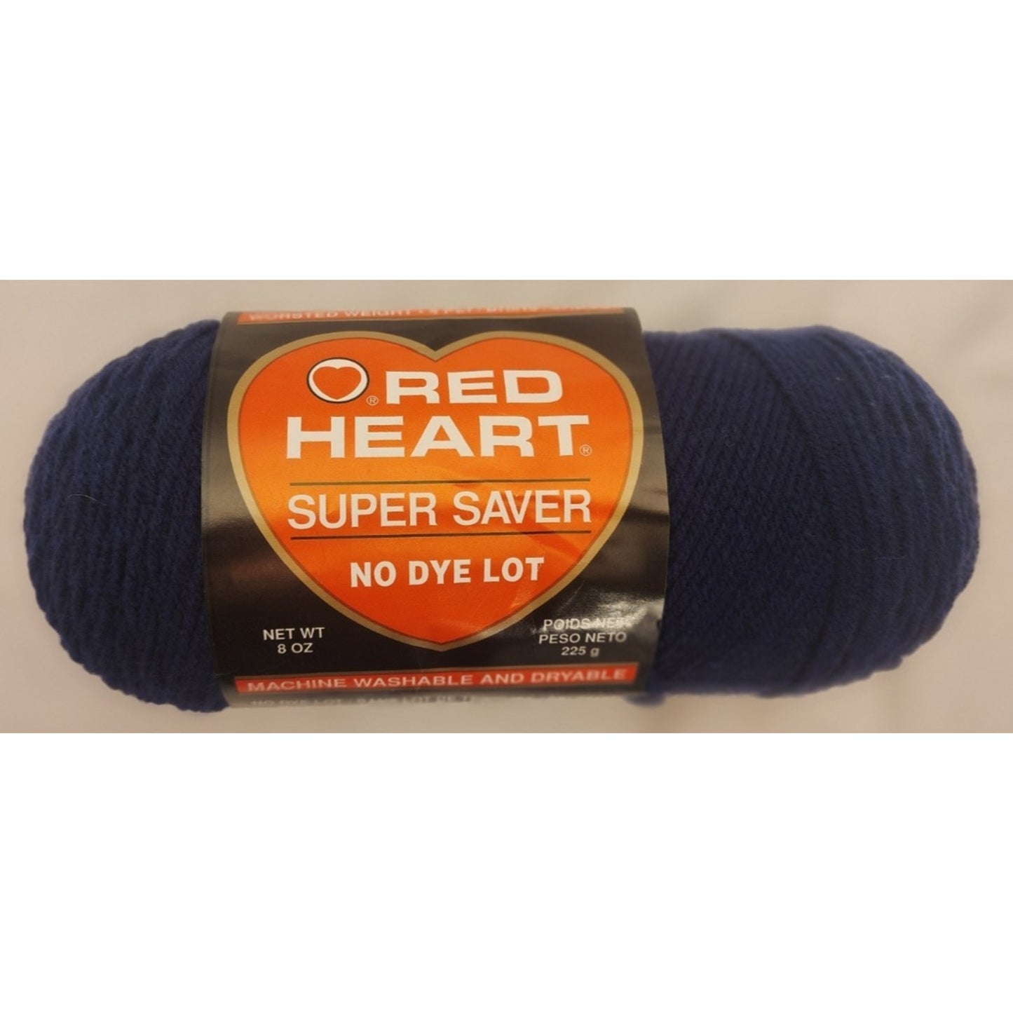 Red Heart - Super Saver Yarn - 387 Soft Navy - 100% Acrylic - No Dye Lot