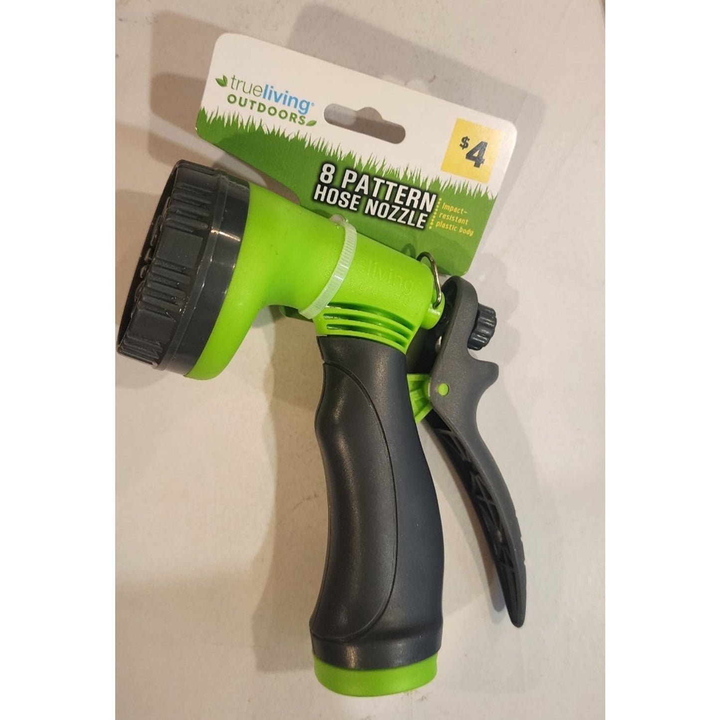 Box of 6 = Garden Hose Sprayers - 8 patterns - Green and Grey