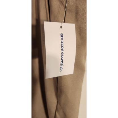 Amazon Essentials Mens Straight Fit Chino Pants Khaki Brown NWT Size 40x30