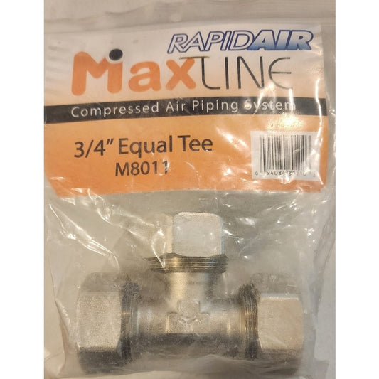 MaxLine 3/4" Equal Tee Fitting M8011 Compressed Air Piping Union 3-Way
