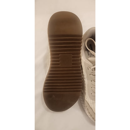 Sonoma Goods For Life Women's Size 9 Natural Woven Knit Platform Sneakers