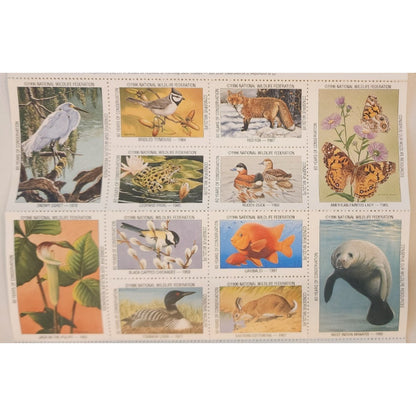 60 yrs Celebrating Conservation - National Wildlife Federation- 36 STAMPS - 1996
