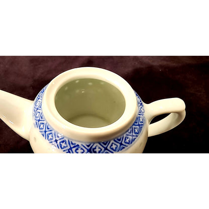 NEW Blue & White Porcelain Teapot – 7.5" – Asian Style – Made in China