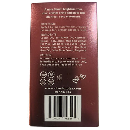 Amore by Ricardo Rojas Hair Serum 1.7oz NIB Shine Smooth Flyaways Made in USA