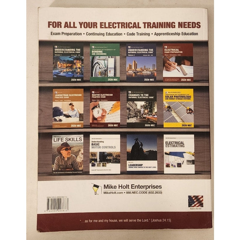 Mike Holt Electrical Exam Preparation 2020 NEC – Illustrated Guide – Used