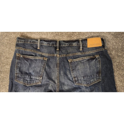 Old Navy Loose Fit Straight Leg Jeans Mens 38x36 Dark Wash Denim Blue Pants