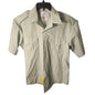 Garrison Collection By Davids Green Short Sleeve Button Up Shirt Size 17.5