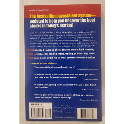 How to Make Money in Stocks – William O’Neil – 3rd Edition Softcover