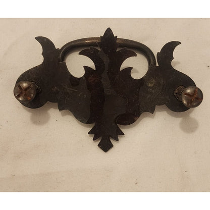 Vintage Brass‑Style Drawer Pulls – Set of 5 – Ornate Hardware w/ Screws
