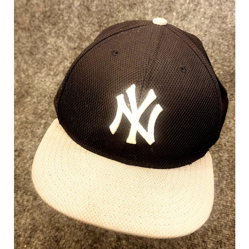 New Era 59FIFTY New York Yankees Fitted Hat Size 8 Black Tan Cap MLB