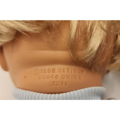 Cititoy - 1998 - baby doll - 15" - Drinks and Wets (No Bottle)- soft doll -BD044