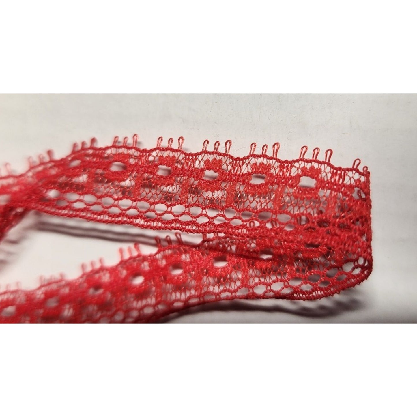 500+ Yards - RED Lace Trim - 1/2" - Native Textiles - #22250 - Red - Web 936156