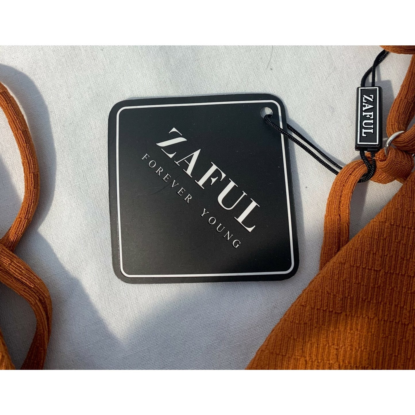 Zaful Rust Bikini - US size 8 - Textured - String