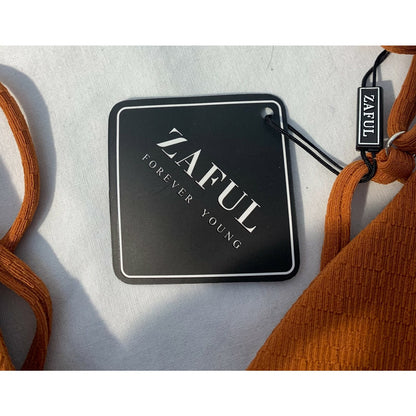 Zaful Rust Bikini - US size 8 - Textured - String